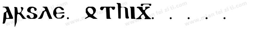 Arsle Gothic字体转换